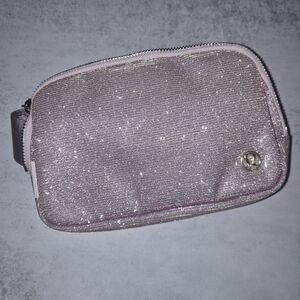 Lululemon Athletica Glittery Pink Belt Bag